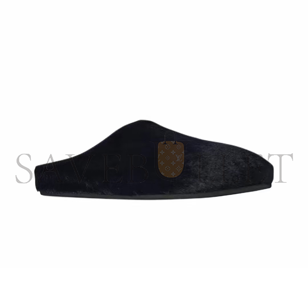 THE ROW NAVY BLUE HORSEHAIR SLIPPERS F1486L70NVYF